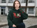 Custom Nana Claus Hoodie, Mimi Claus Hoodie, Xmas Mimi Sweater, Custom GrandkidsHoodie, Christmas Hoodie for Woman, Holiday Sweater