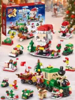 Holiday Countdown Calendar for Kids - Build & Play Christmas Blocks