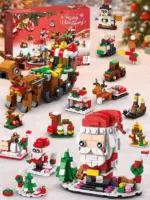 Holiday Countdown Calendar for Kids - Build & Play Christmas Blocks