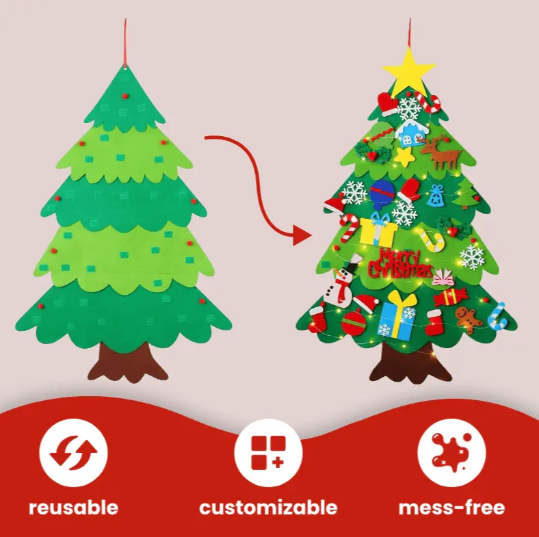 Toddler Felt Christmas Tree