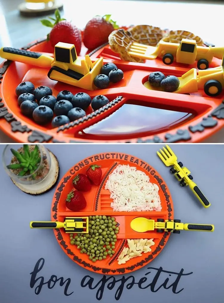 Kids plate and utensils